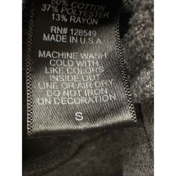 WOMEN'S RAINBOW STITCH SLEEVE CREW SWEATSHIRT GRAY Sz: S - Picture 5 of 5